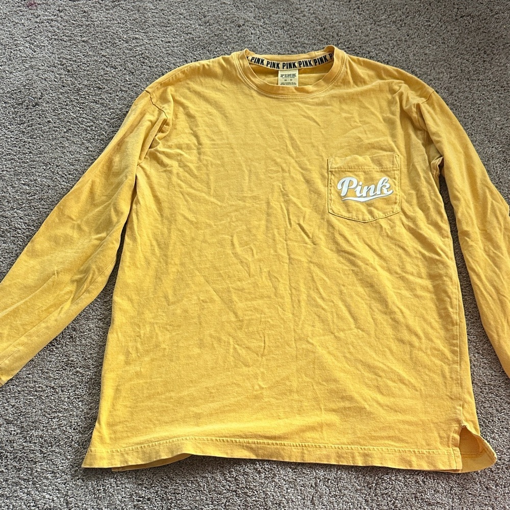 Pink Yellow Long sleeve short